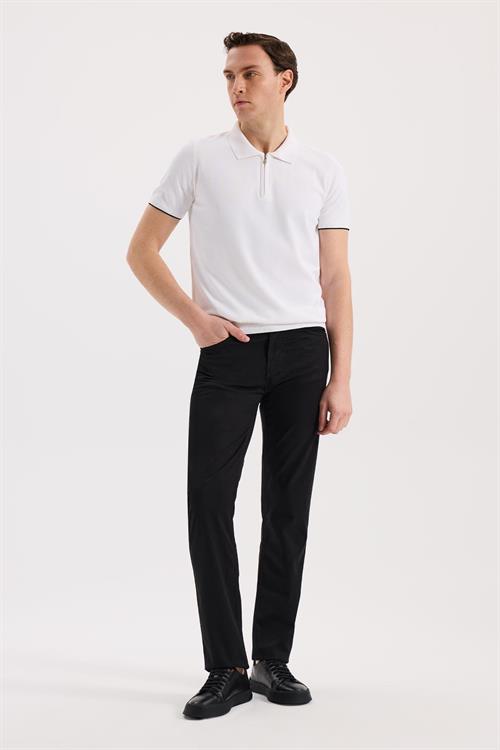Siyah Slim Fit 5 Cep Spor Pantolon