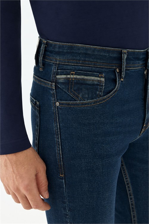 Lacivert Comfort Fit Kot Pantolon