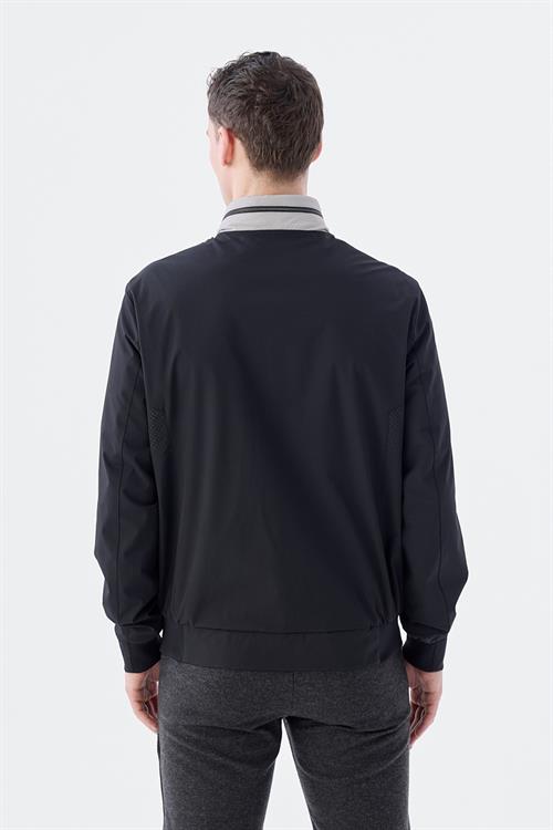 Rahat Kalıp - Comfort Fit Serili Mont-Jakamen  Hakim Yaka  Serili