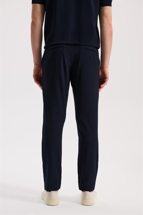 Lacivert Rahat Kalıp - Comfort Fit Pantolon Spor Yan Cep