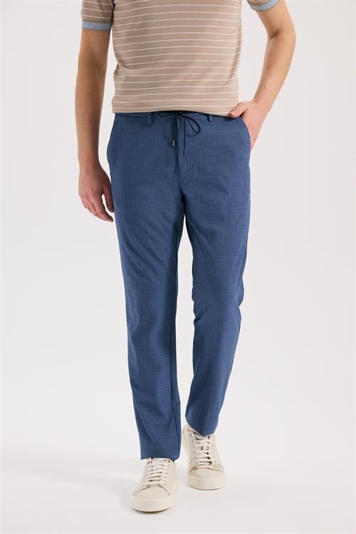 İndigo Rahat Kalıp - Comfort Fit Pantolon Spor Yan Cep