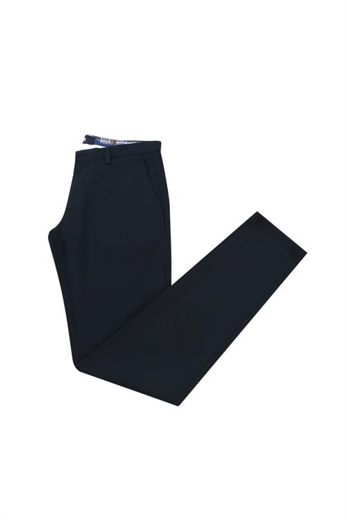 Koyu Lacivert Extra Slim Fit Yan Cep Spor Pantolon 