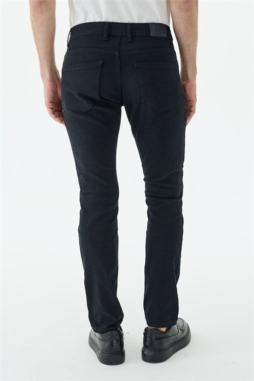 Lacivert Comfort Fit 5 Cep Kanvas Pantolon