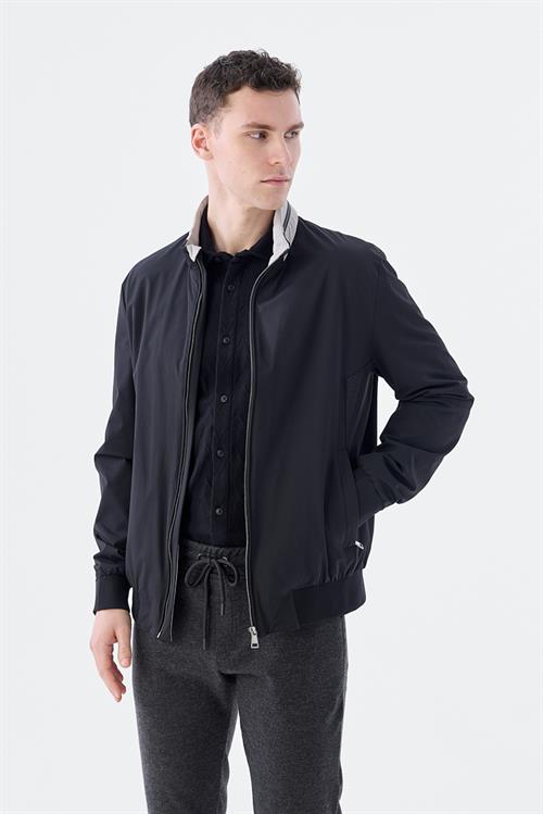 Rahat Kalıp - Comfort Fit Serili Mont-Jakamen  Hakim Yaka  Serili