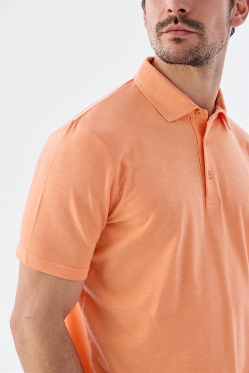 Dar Kalıp - Slim Fit Serili T-Shirt-Jakamen  Polo Yaka  Serili