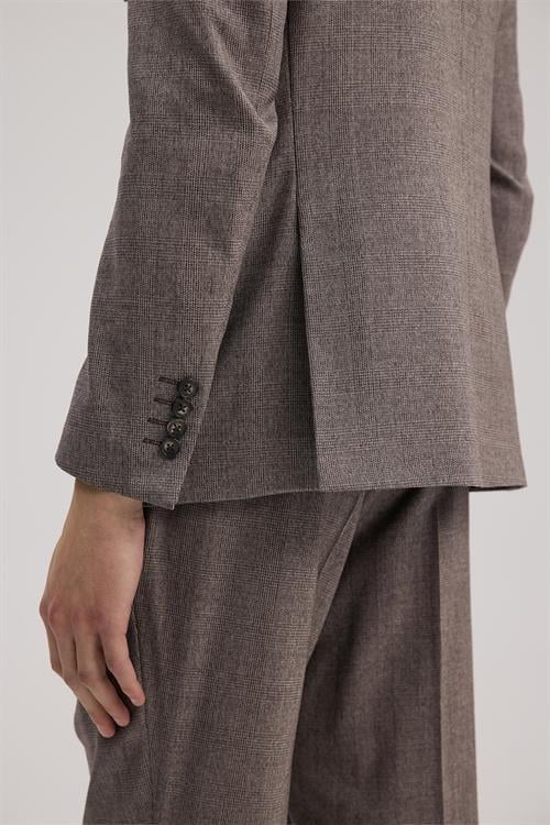 Bordo Dar Kalıp - Slim Fit Takım Elbise Kruvaze