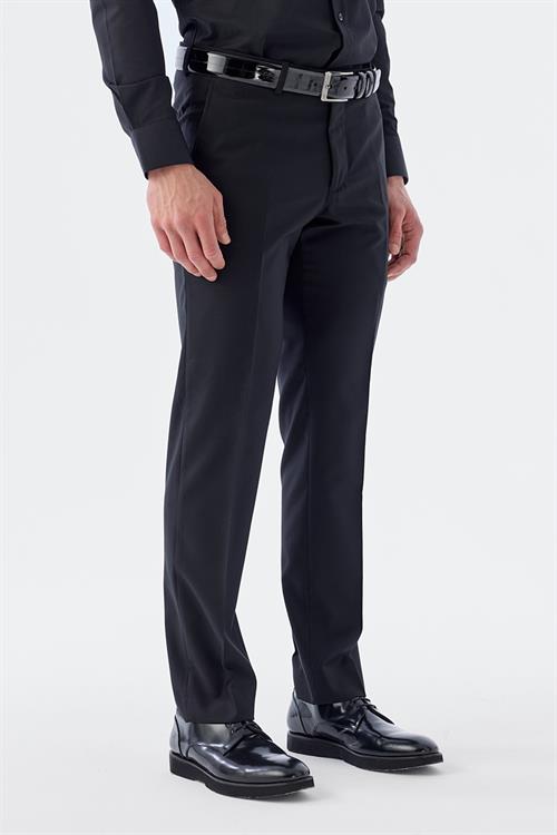 Klasik Kalıp - Regular Fit Bedenli Pantolon-Jakamen  Yan Cep  Bedenli