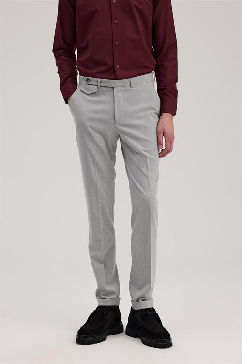Antrasit Comfort Fit Duble Paça Kumaş Pantolon