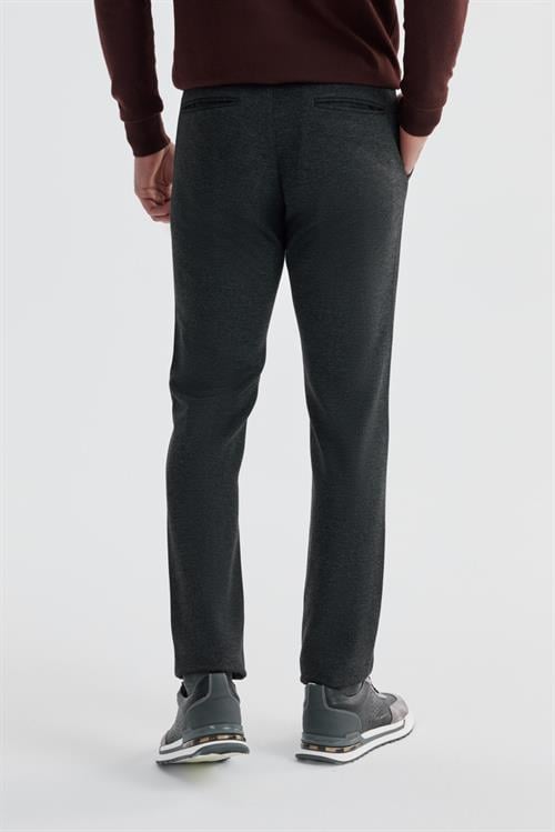 Antrasit Comfort Fit Beli Lastikli Yan Cep Jogger Pantolon