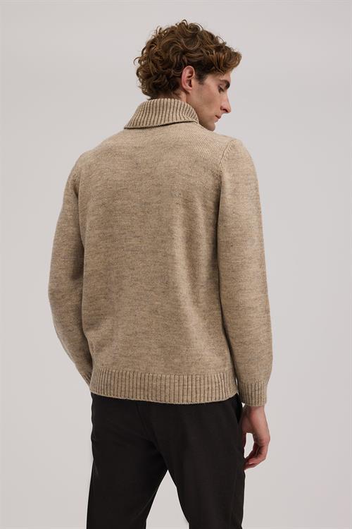 Dar Kalıp - Slim Fit Triko Tam Balıkcı Yaka