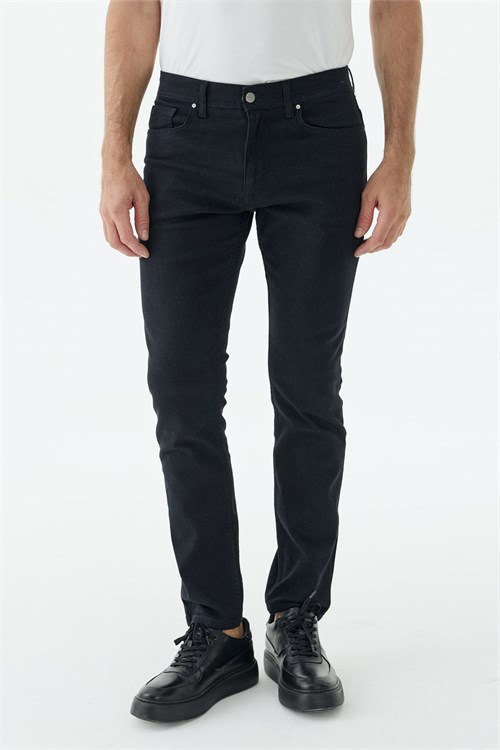 Lacivert Comfort Fit 5 Cep Kanvas Pantolon