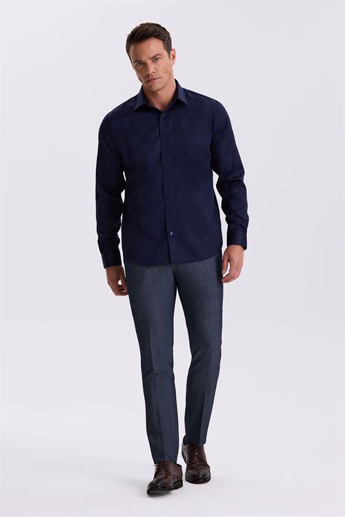 Beyaz Comfort %100 Pamuk Fit Ütü Gerektirmeyen Non İron Gömlek