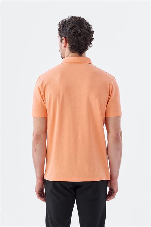 Dar Kalıp - Slim Fit Serili T-Shirt-Jakamen  Polo Yaka  Serili