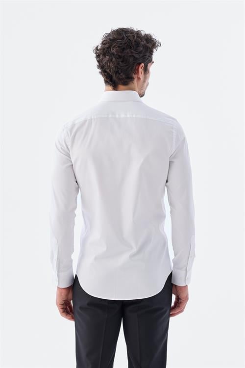 Dar Kalıp - Slim Fit Bedenli Gömlek-Jakamen  Klasik Yaka  Bedenli