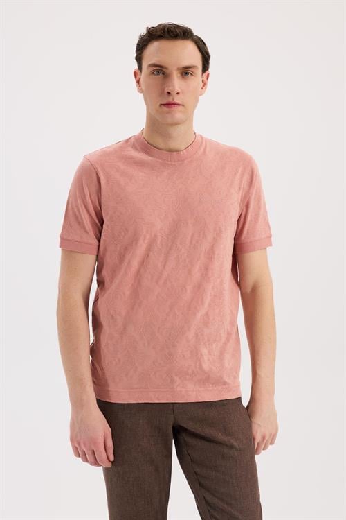Dar Kalıp - Slim Fit T-Shirt Bisiklet Yaka