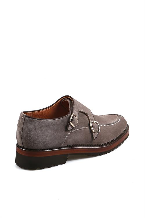 Vizon %100 Deri Tokalı Eva Taban Süet Casual Ayakkabı