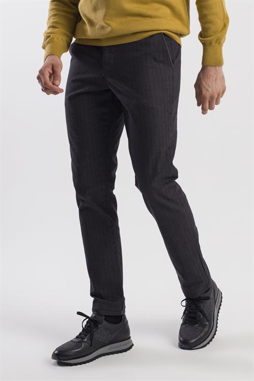 Siyah Comfort Fit Pamuklu Yan Cep Pantolon