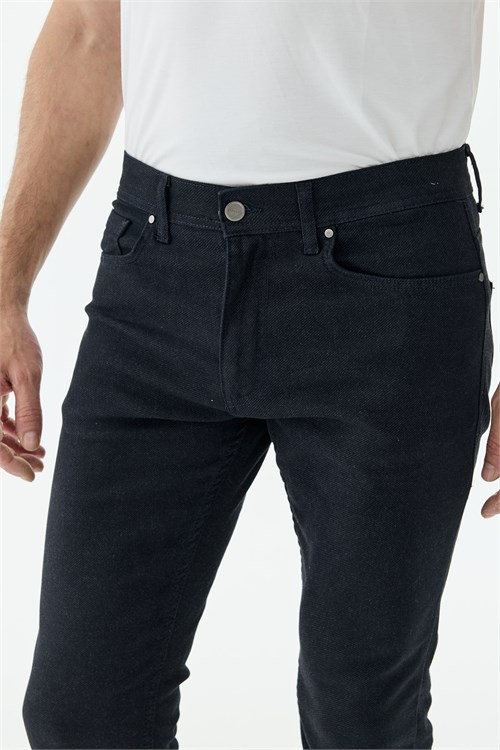 Lacivert Comfort Fit 5 Cep Kanvas Pantolon