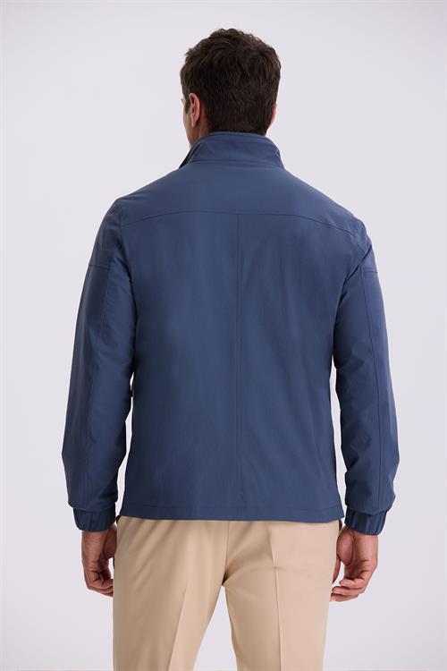 İndigo Comfort Fit Dik Yaka Mevsimlik Mont
