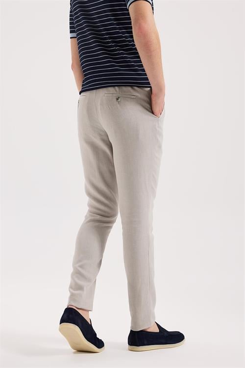 Gri Rahat Kalıp - Comfort Fit Pantolon Spor Lastikli