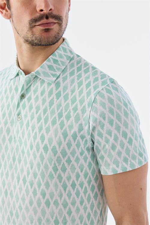 Dar Kalıp - Slim Fit Serili T-Shirt-Jakamen  Polo Yaka  Serili