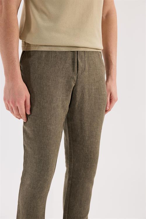 Haki Rahat Kalıp - Comfort Fit Pantolon Spor Lastikli