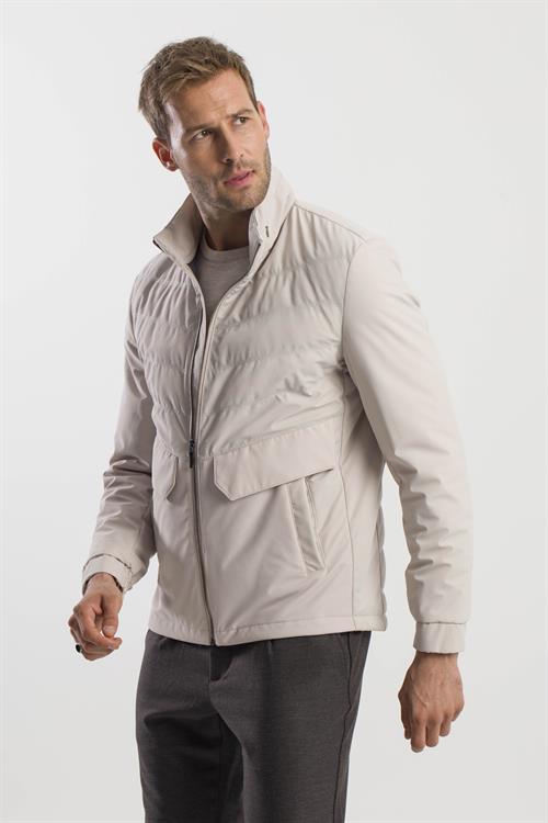 Taş Comfort Fit Dik Yaka Spor Mont