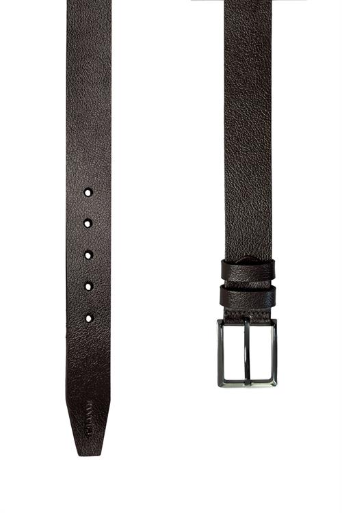 Kahve Rahat Kalıp - Casual Kemer Deri