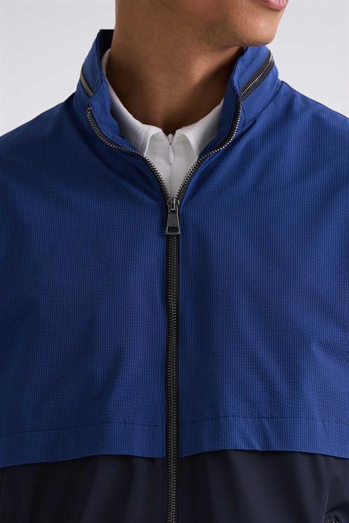 Mavi Comfort Fit Hakim Yaka Mevsimlik Mont