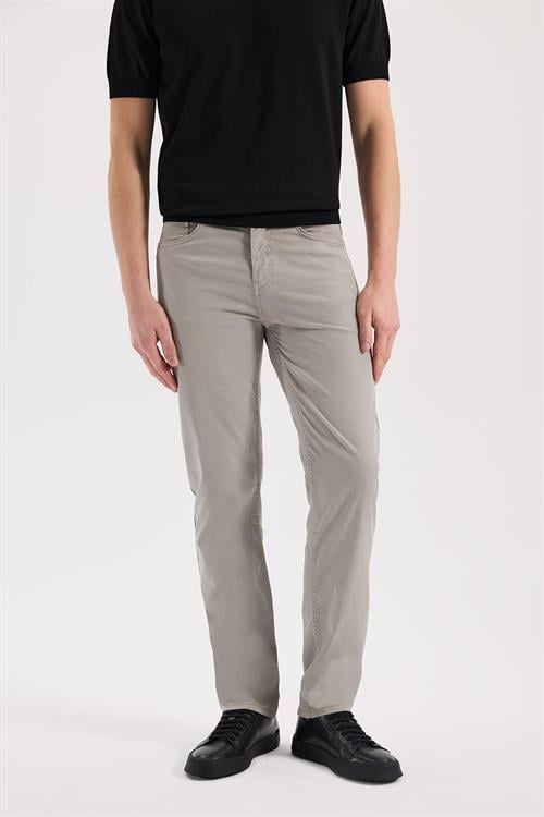 Gri Dar Kalıp - Slim Fit Pantolon Spor 5 Cep