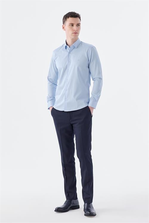 Dar Kalıp - Slim Fit Bedenli Gömlek-Jakamen  Klasik Yaka  Bedenli