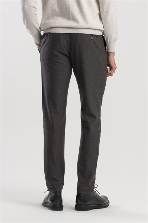 Siyah Comfort Fit Beli Lastikli Yan Cep Pantolon