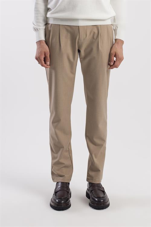 Vizon Comfort Fit Çift Cep Kapaklı Pileli Yan Cep Pantolon