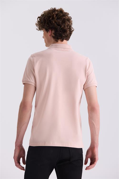 Pudra Slim Fit Polo Yaka T-Shirt