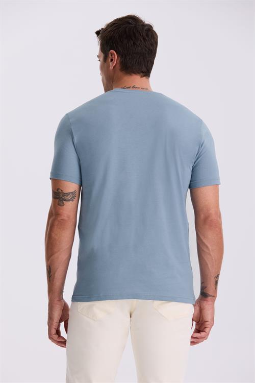 Mavi %100 Pamuk Slim Fit Bisiklet Yaka Basic T-Shirt