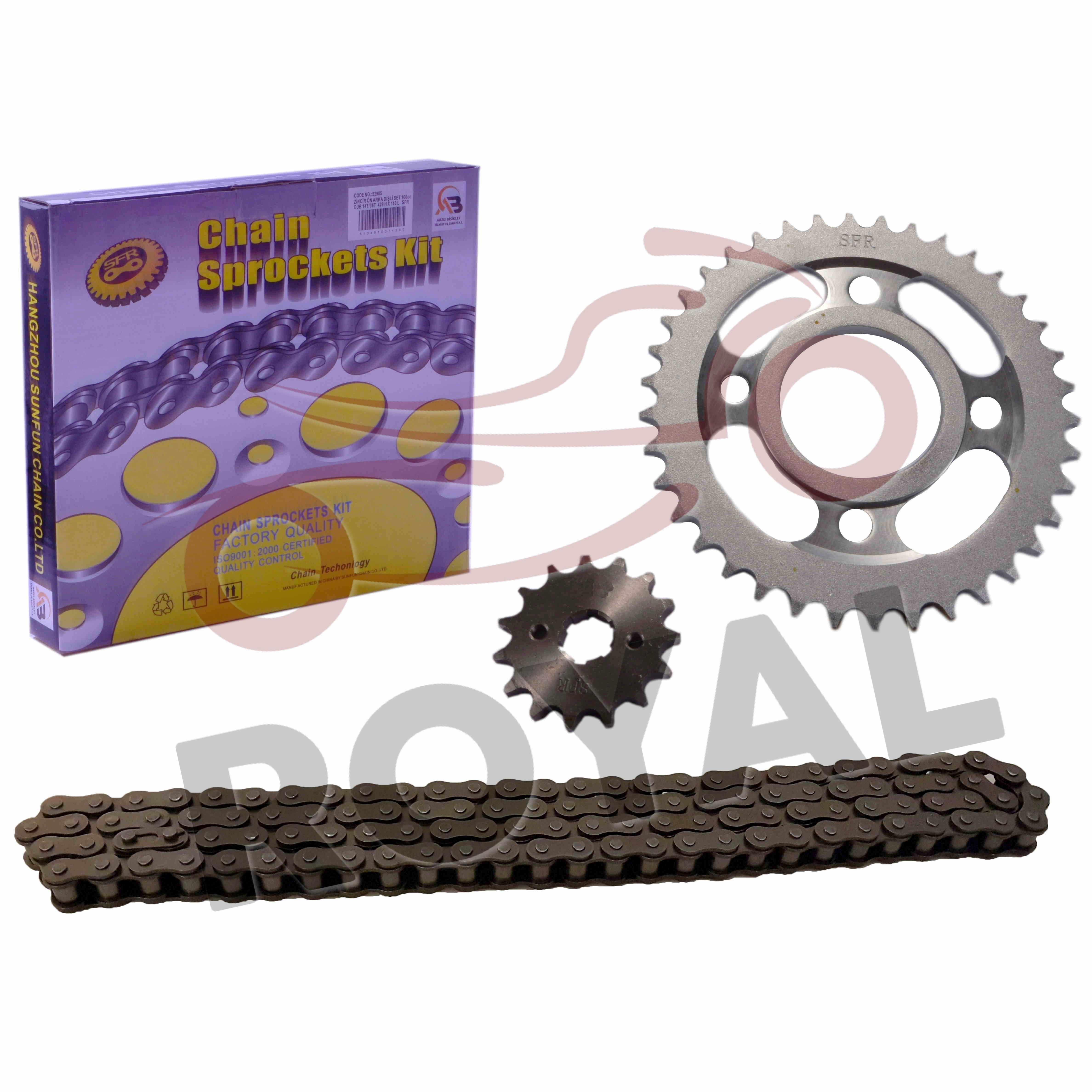 14T/36T 428*110 L ZİNCİR DİŞLİ SET CUB - SFR ✔️