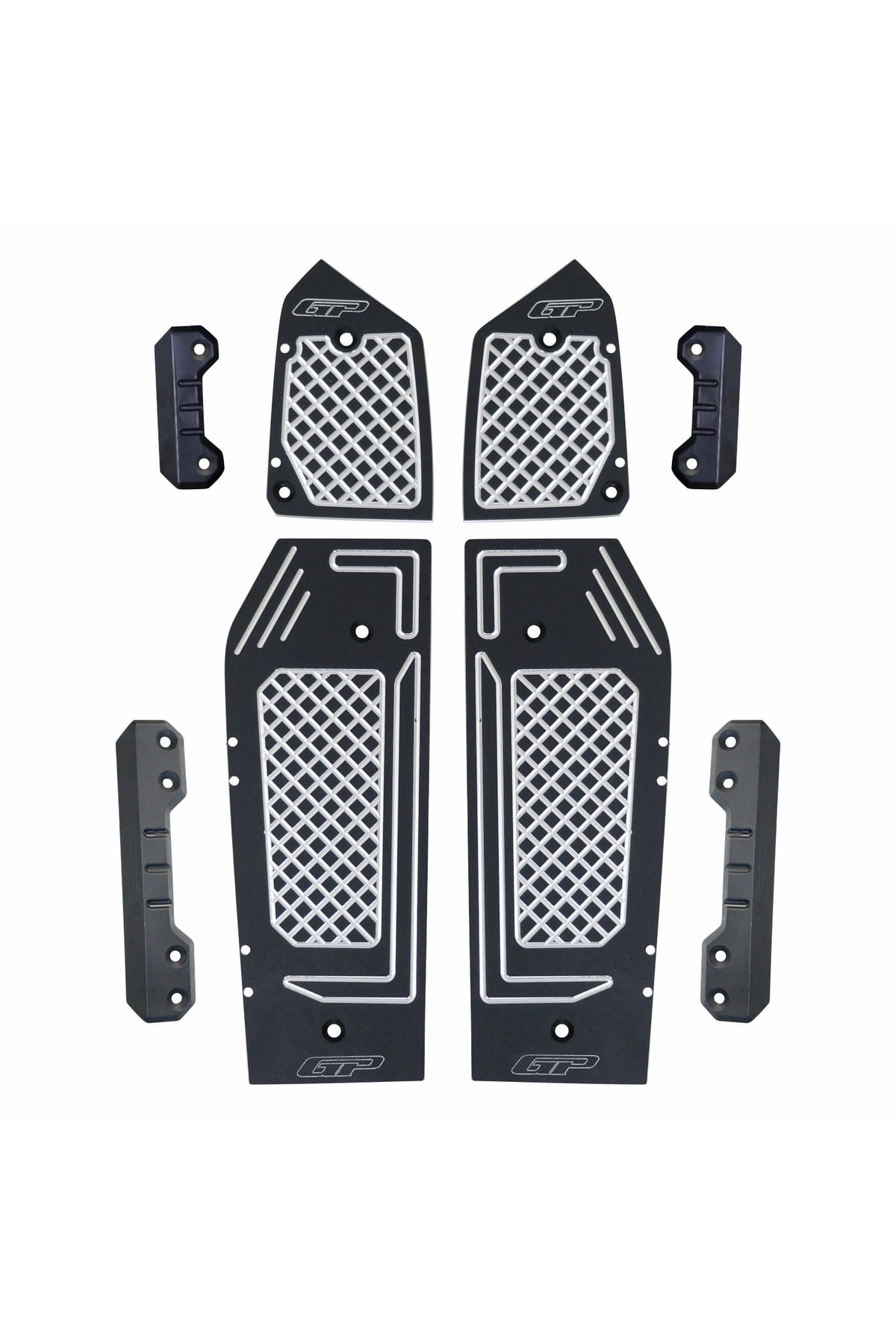 Motosiklet Reflektif ÜrünBasamak Alüminyum Siyah Honda Adv 350 2023-2025