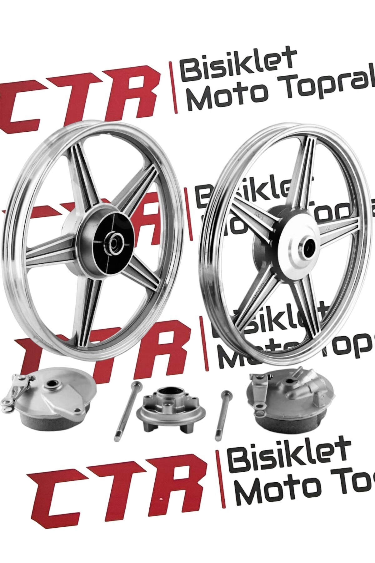 Motosiklet Yedek ParçalarCG,KUBA ÖN-ARKA JANT ALÜMİNYUM BÜYÜK BALATA-KAMPANALI-DİŞLİ TAMBURU DAHİL ÖN 1.40*18-ARKA 1.85*18