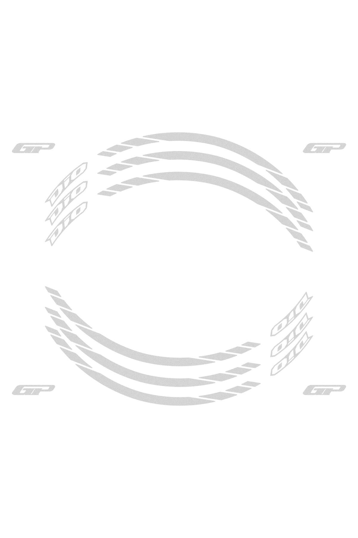 Tankpad & StickerHonda Dio 2021-2025 Uyumlu Jant Şeridi Reflektif Gri