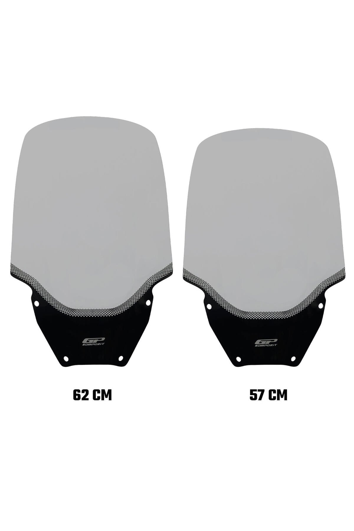 Motosiklet Ön Cam SiperlikHonda Forza 250 2021-2025 Uyumlu Baskılı Ön Tur Camı Füme 57 cm