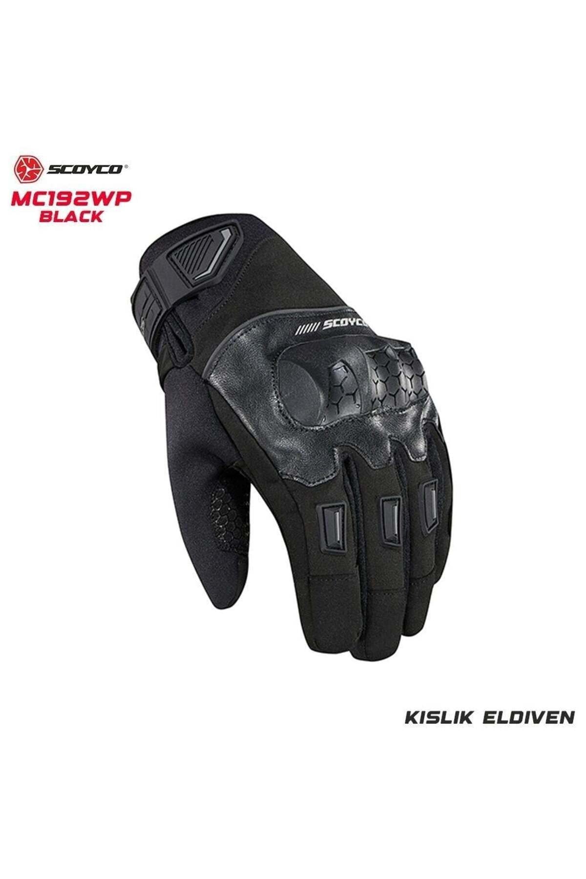 Motosiklet EldiveniMC192WP Kışlık Motosiklet Eldiveni Siyah (EN 13594)