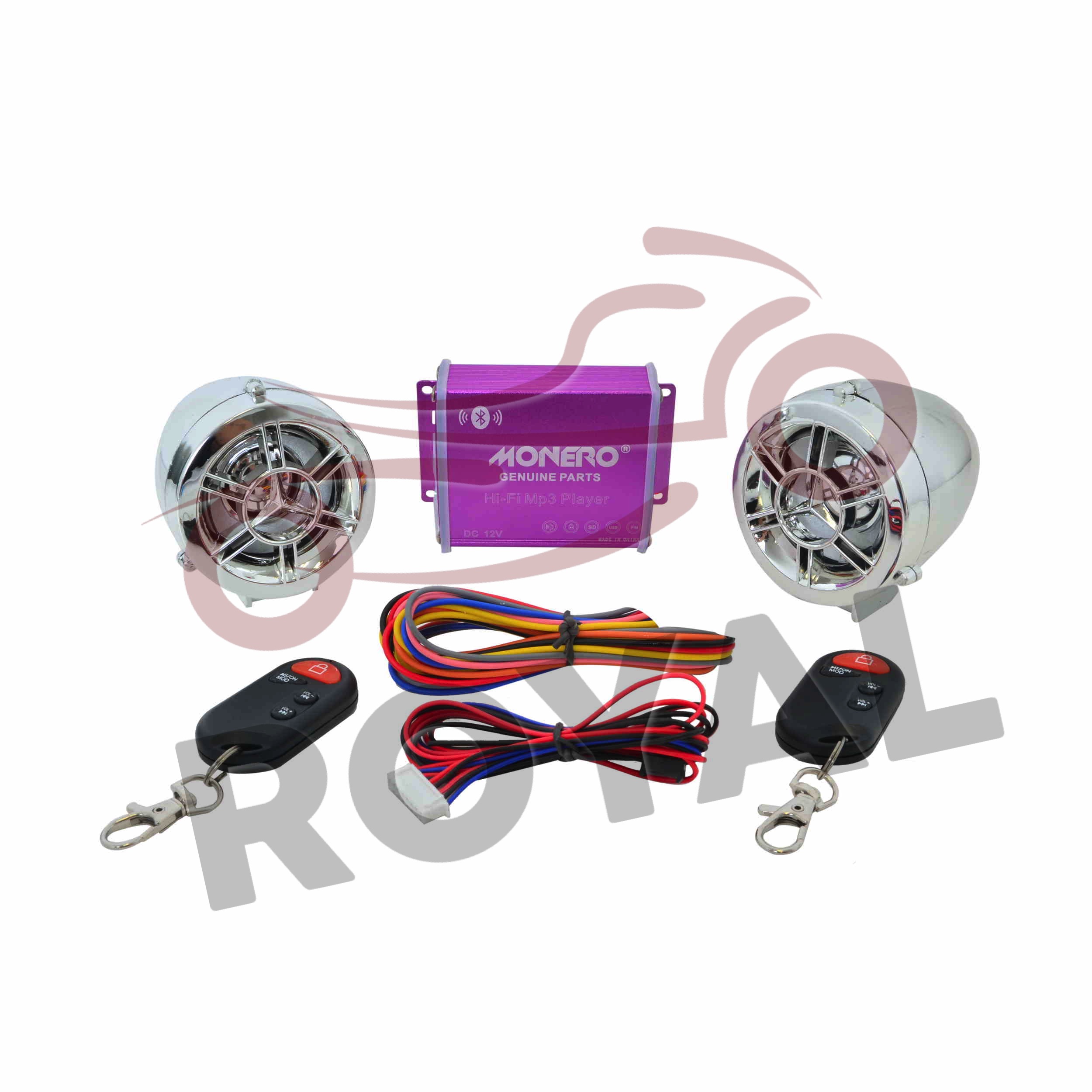 MOTOSİKLET ALARM SETİ [BLUETOOTH] [M - R] KROM ✔️
