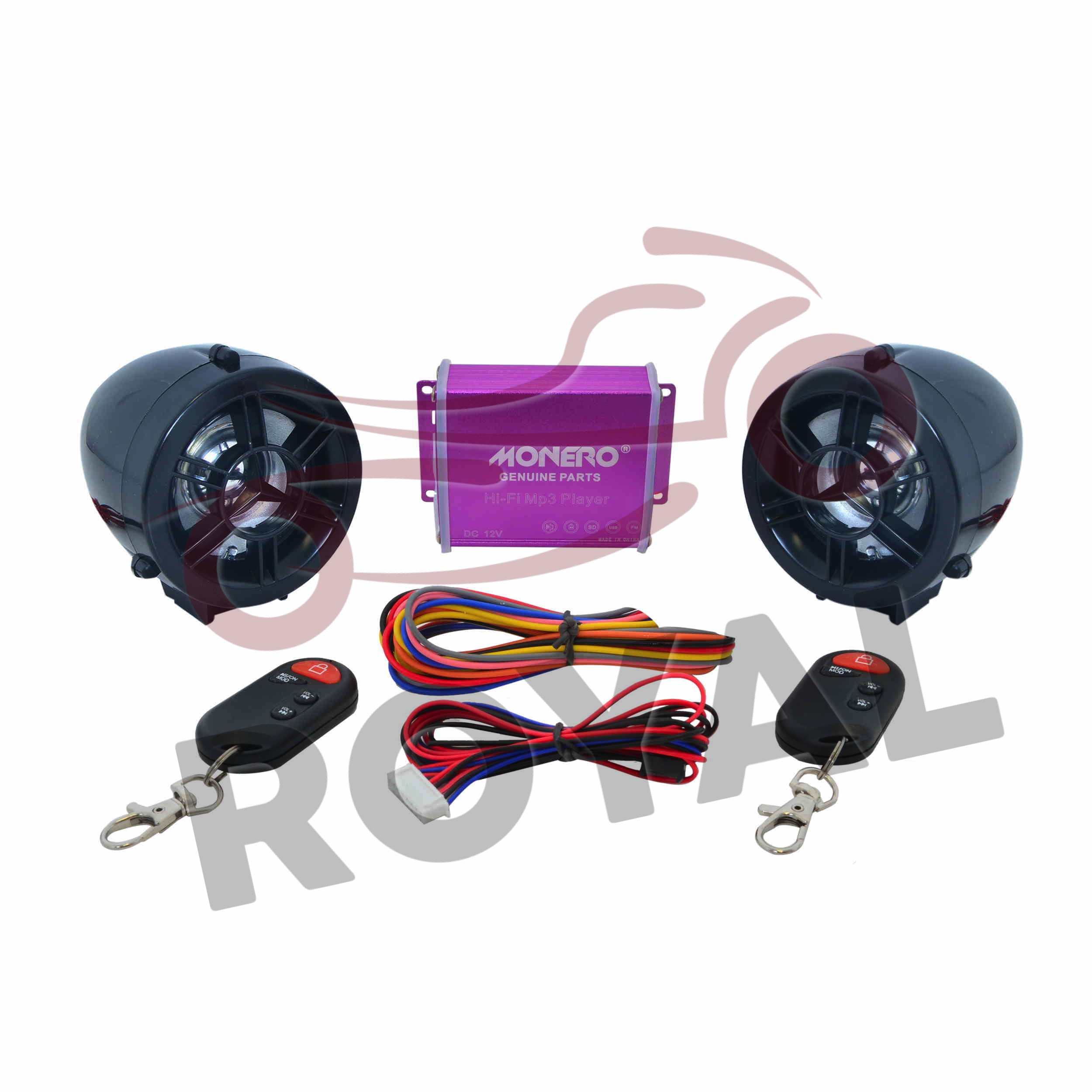 MOTOSİKLET ALARM SETİ [M - R] SİYAH ✔️