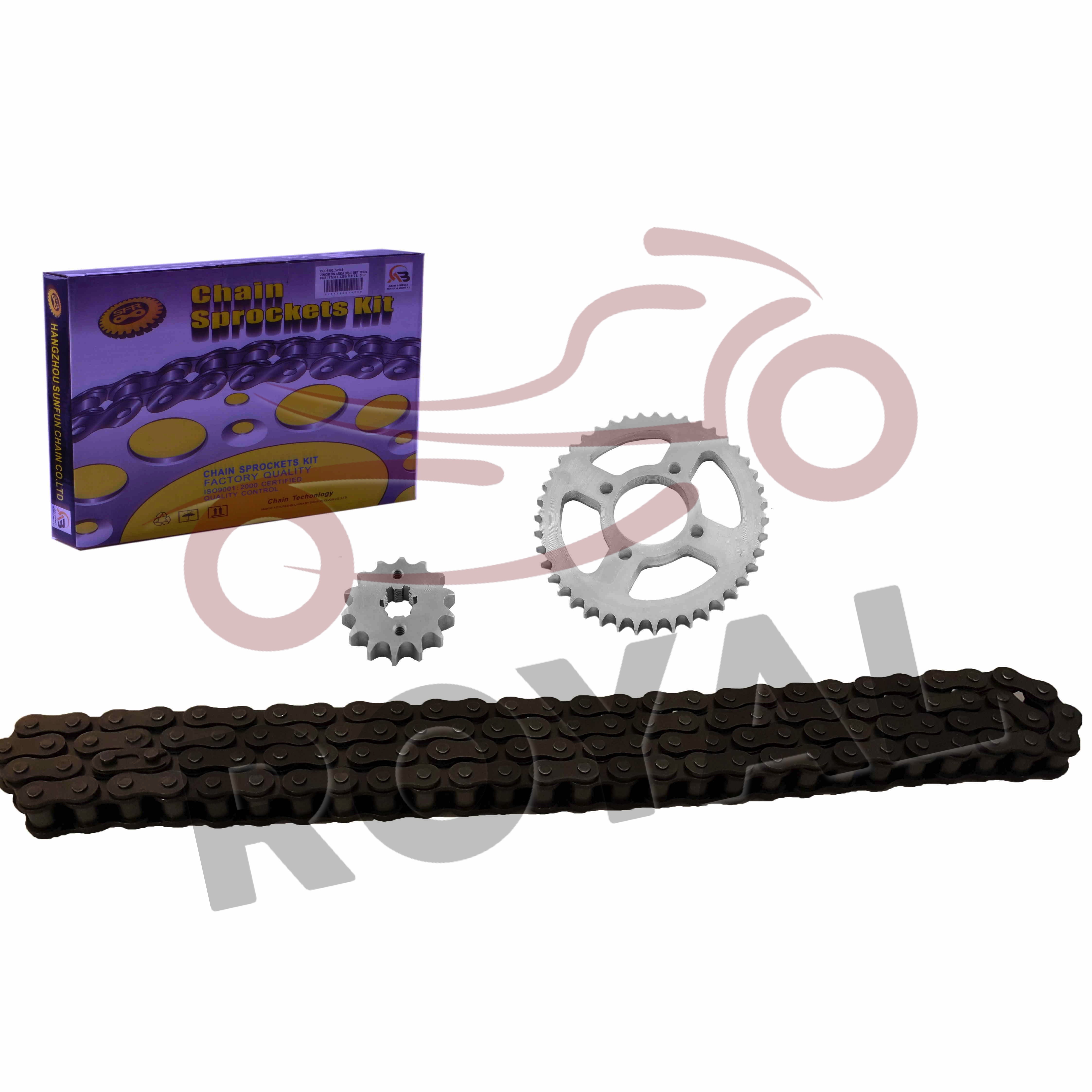 Zincirler Disli Setleri14T/45T 428H x 118L ZİNCİR DİŞLİ SET YBR - SFR
