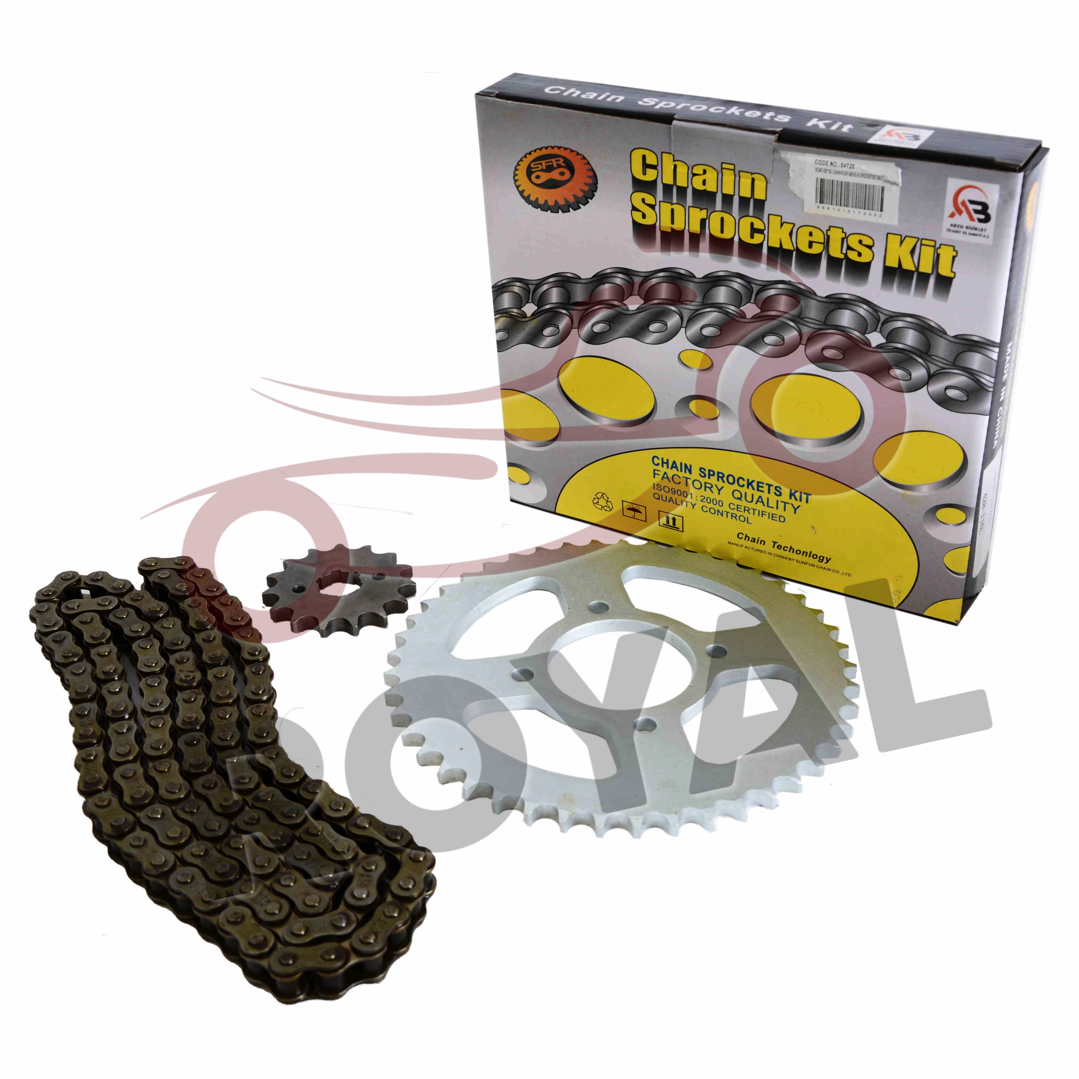 Zincirler Disli Setleri15T/38T 428*116 L ZİNCİR DİŞLİ SET DRIFT - SFR