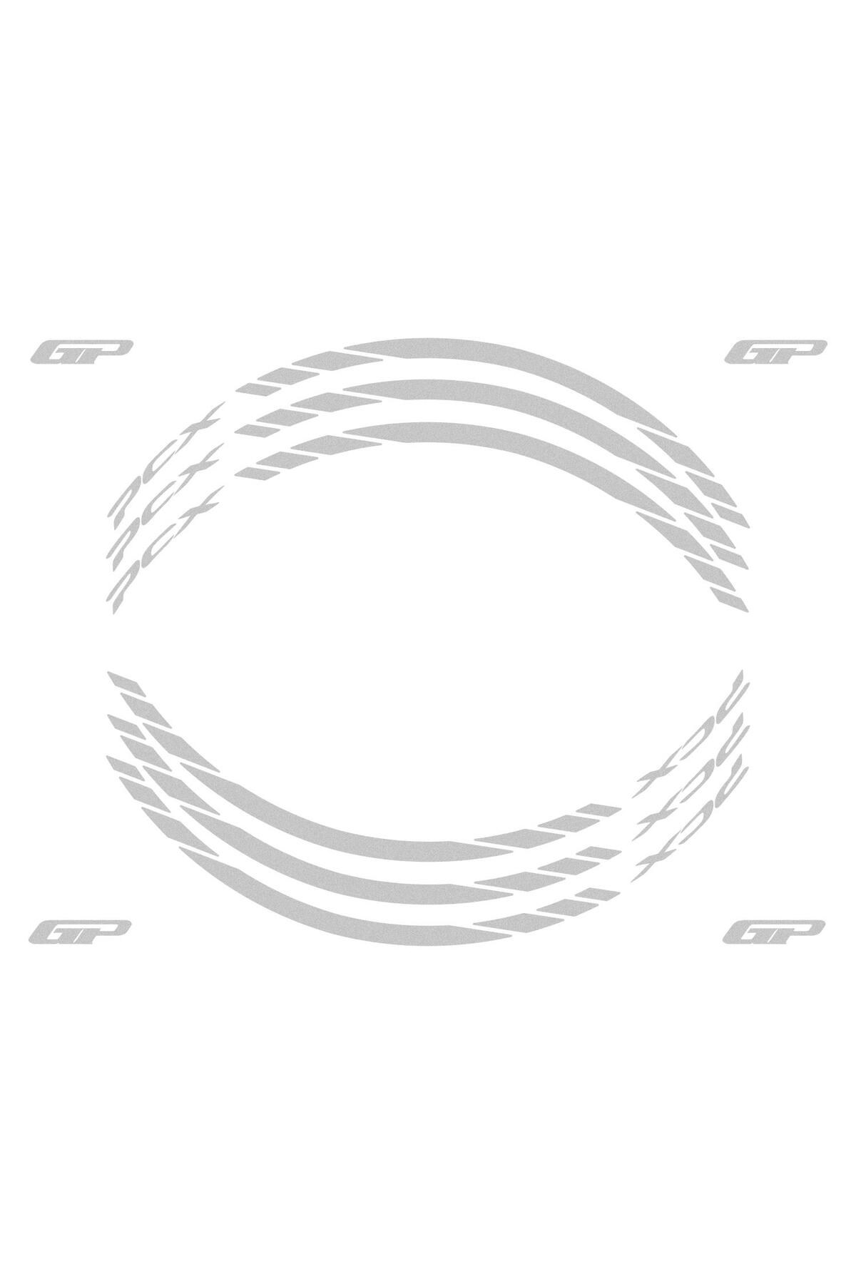 Tankpad & StickerHonda PCX 125 / 150 2014-2024 Uyumlu Jant Şeridi Reflektif Gri