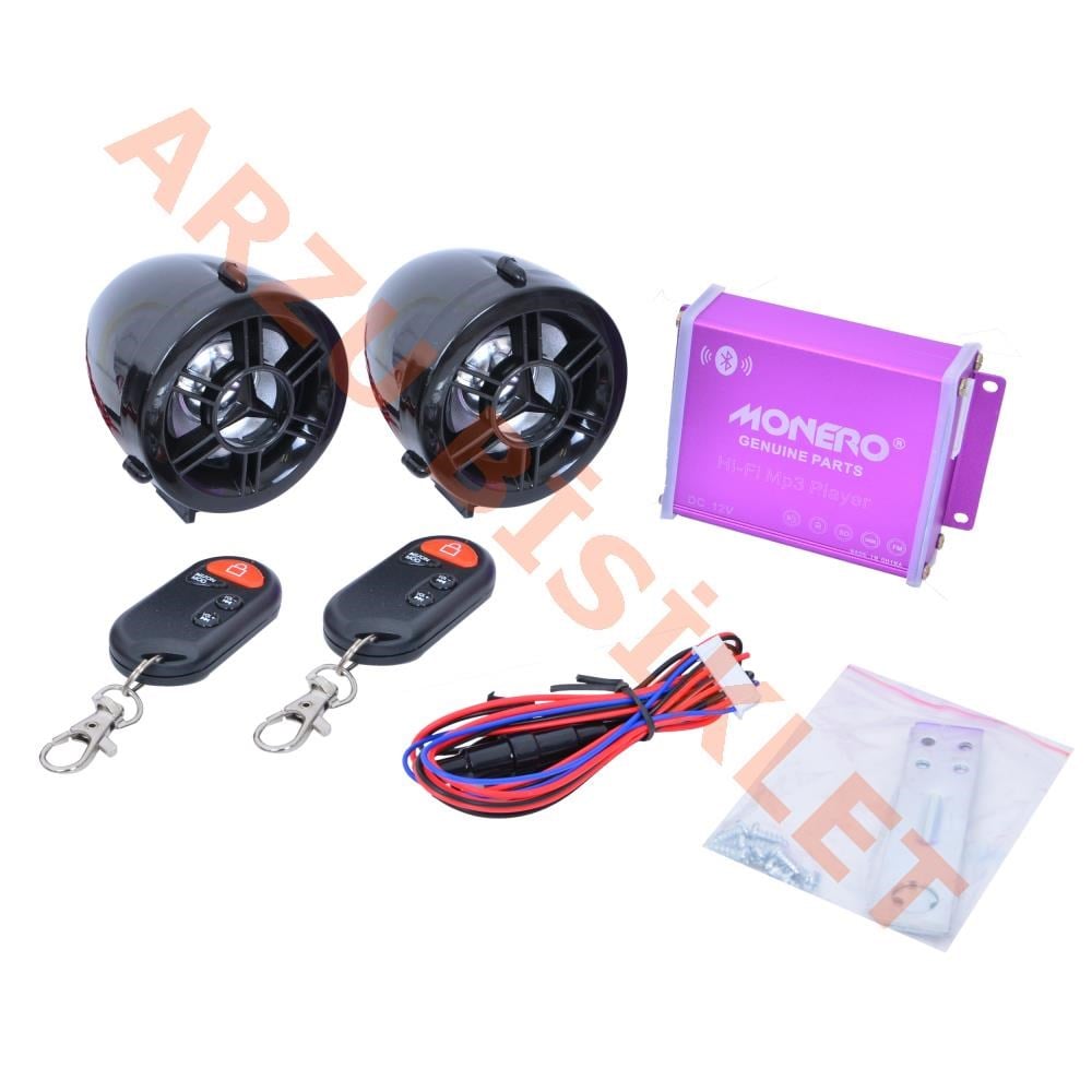 AlarmMOTOSİKLET ALARM SETİ [BLUETOOTH] [M - R] SİYAH