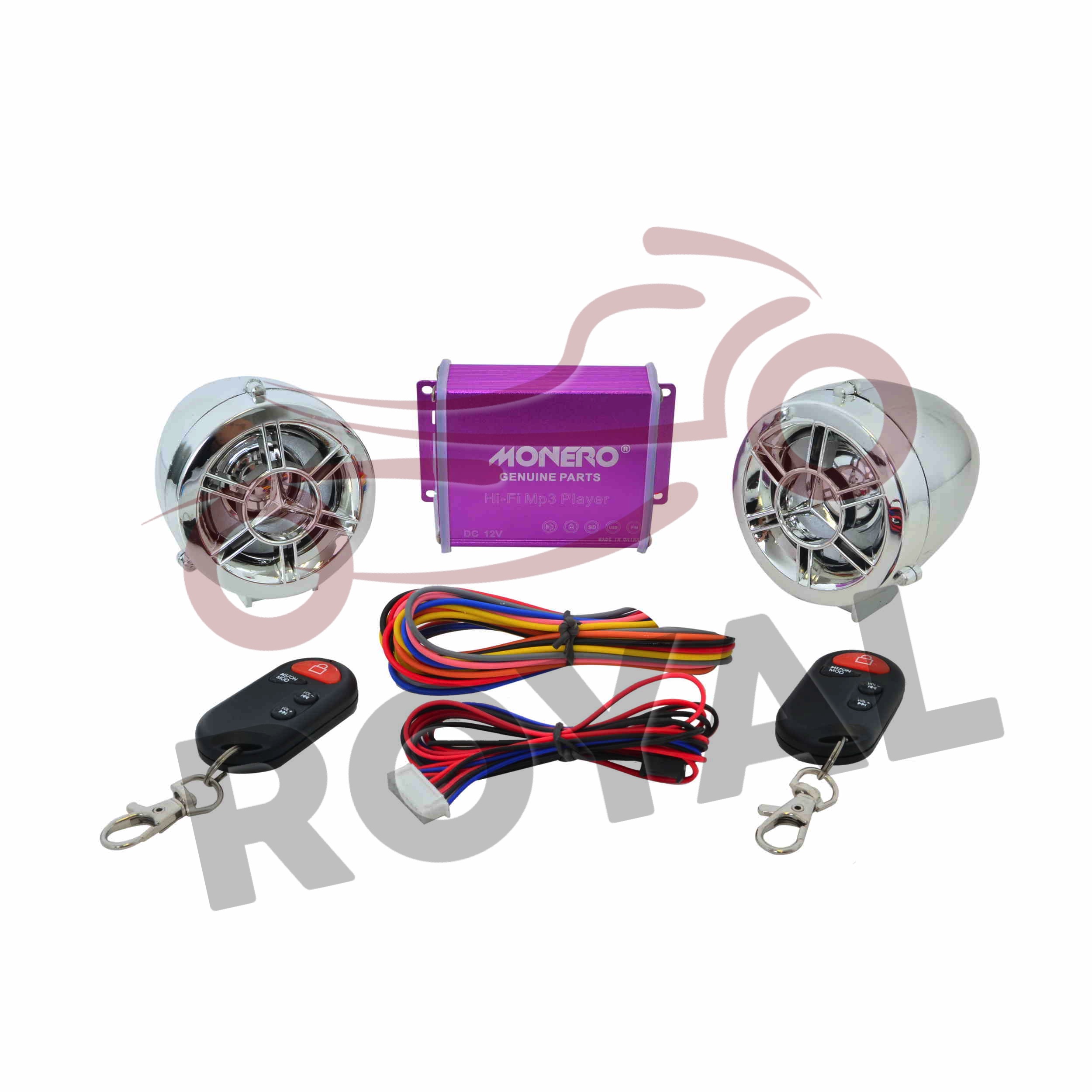 AlarmMOTOSİKLET ALARM SETİ [M - R] KROM