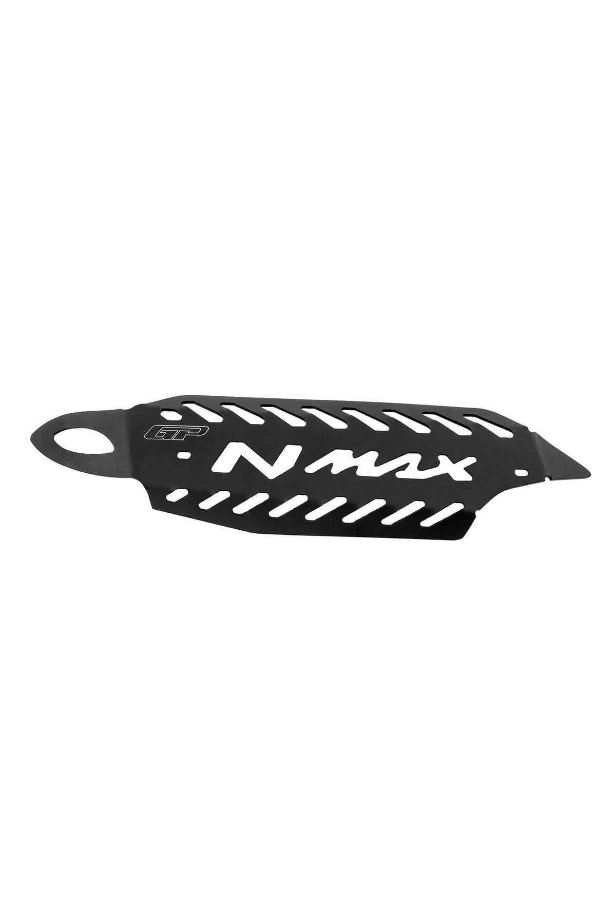 Motosiklet TakozuYamaha NMAX 125 / 155 2021-2026 Uyumlu Spor Egzoz Koruma Kapağı Siyah