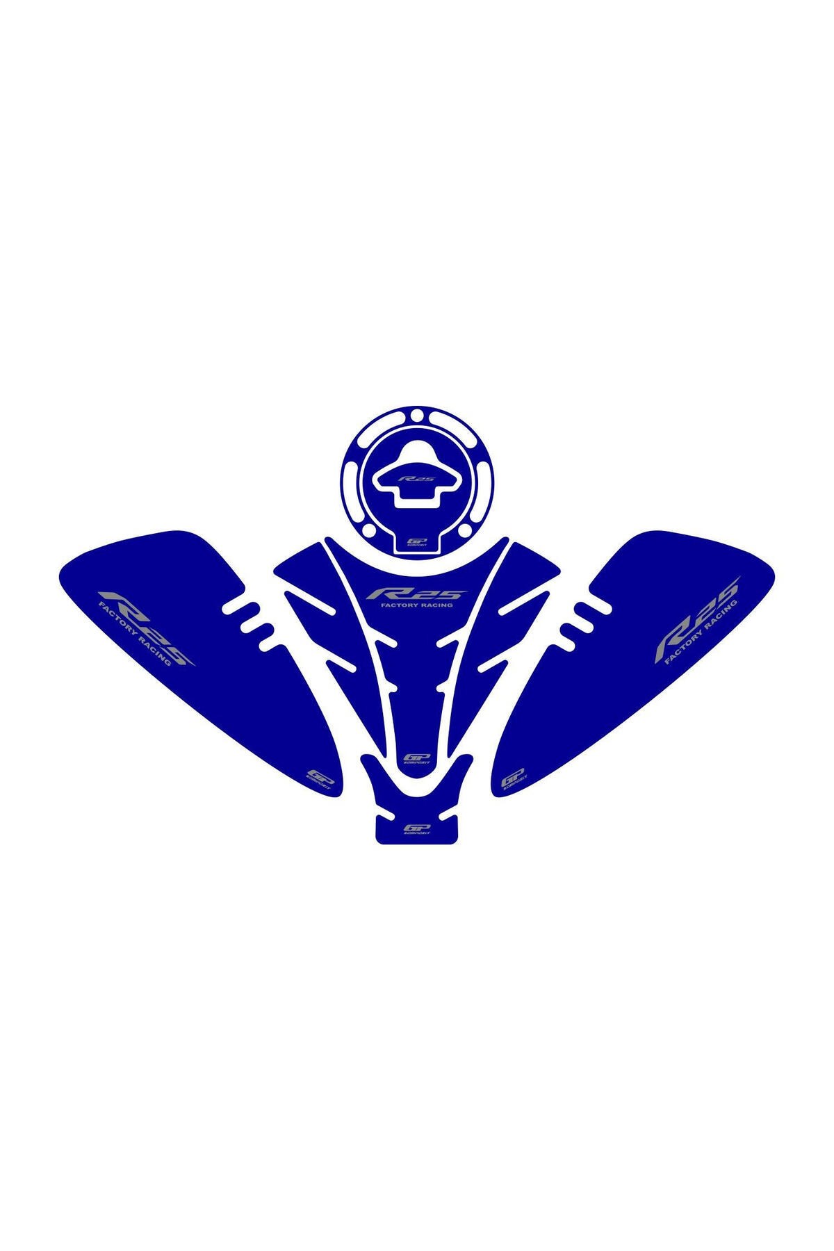 Tankpad & StickerYamaha R25 2019-2025 Uyumlu Tank Pad Seti Mavi